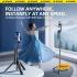 RTAKO AI-M18 360° face tracking selfie stick - portable anti-shake, selfie live broadcast - Black